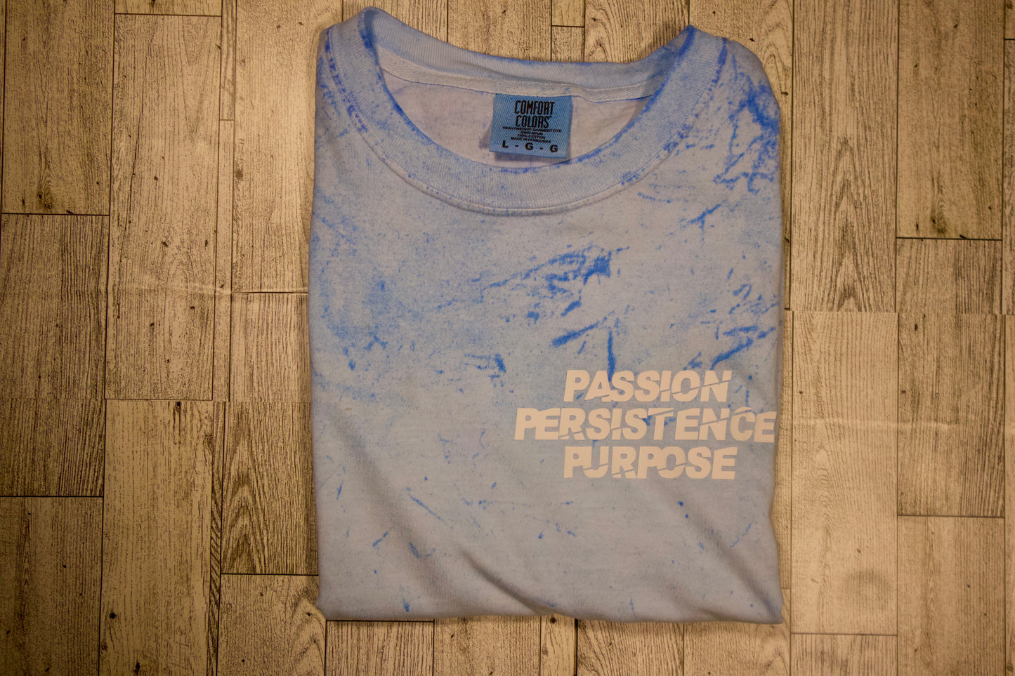 Rebirth Your Senses – Embossed T-Shirt – Fiji Blue (Sound)