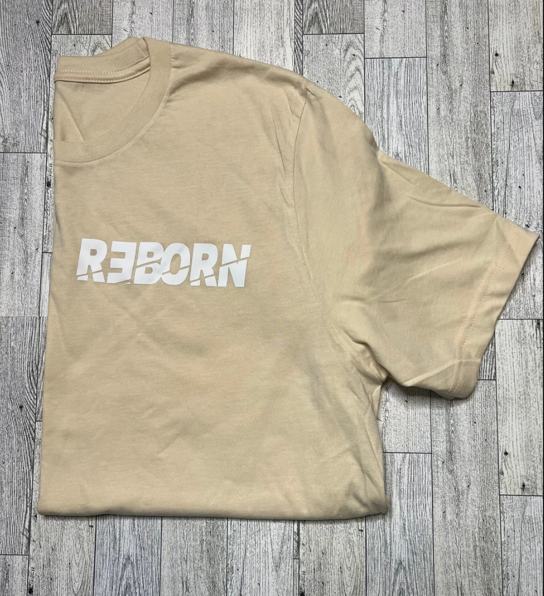 BASICS - REBORN TRADEMARK T-SHIRT - CREAM
