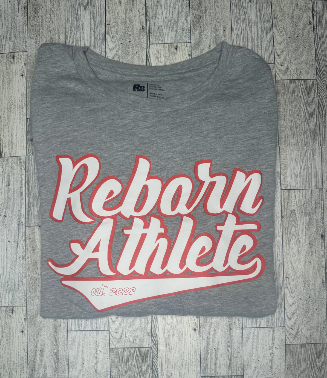 VARSITY - REBORN ATHLETE LONG SLEEVE T-SHIRT - GRAY