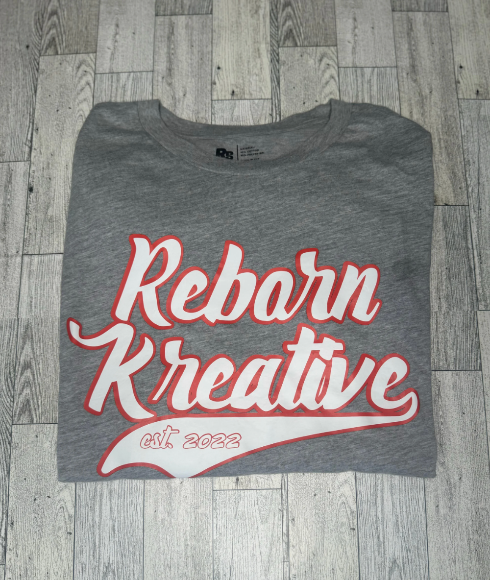 VARSITY - REBORN KREATIVE LONG SLEEVE T-SHIRT - GRAY
