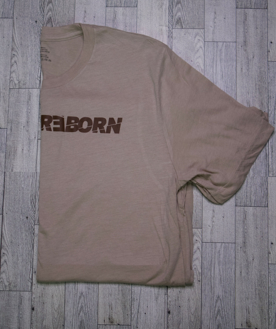 MELANIN - REBORN TRADEMARK T-SHIRT - TAN