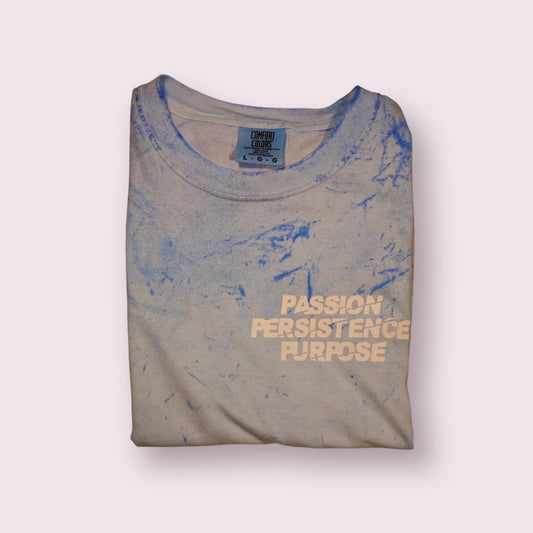 Rebirth Your Senses – Embossed T-Shirt – Fiji Blue (Sound)
