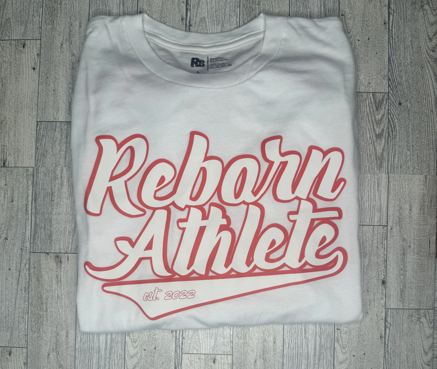 VARSITY - REBORN ATHLETE LONG SLEEVE T-SHIRT - WHITE